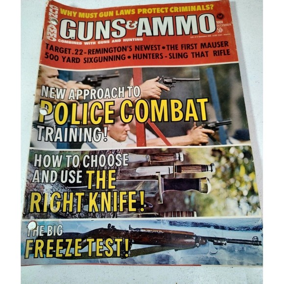 Guns & Ammo December 1969 Magazine New Approach To Police Combat Trainin… - Picture 1 of 16